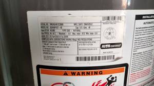 Richmond 40 gallon Nat Gas water heater used.