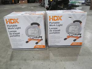 lot 37 image: HDX portable work light