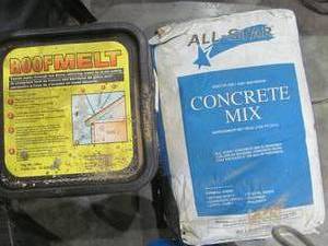 lot 144 image: concrete mix, roof melt