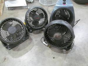 lot 152 image: Bioaire fanheater ,Honeywell fans