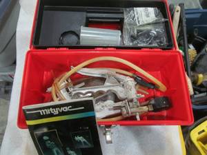 lot 170 image: Contico tool box, brake bleeder kit