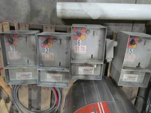 lot 478 image: car wash coin operated control switches