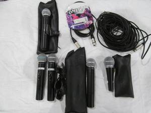 lot 238 image: micrphones,microphone cables
