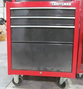 lot 306 image: craftsman roller cabinet