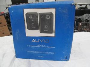 lot 356 image: AUVIO indoor outdoor speakers
