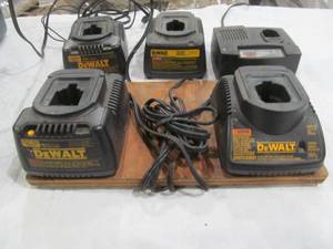 lot 428 image: Dewalt chargers, Lincoln charger