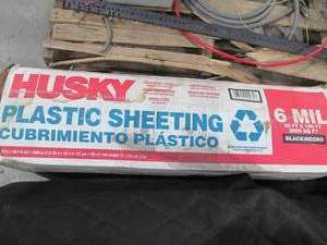 lot 482 image: Husky plastic sheeting