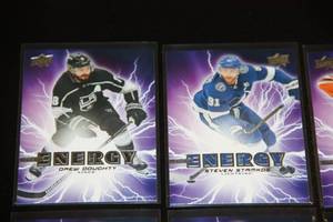 lot 37 image: 2019-20 Upper Deck Energy Insert Lot  8 Cards