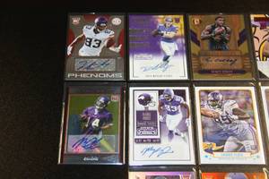lot 74 image: Minnesota Vikings Autographed Card Lot  10 Cards
