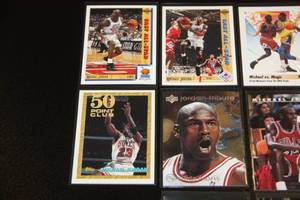 lot 84 image: Michael Jordan Basketball Card Lot #1  10 Cards