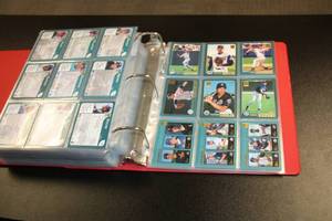 lot 99 image: 2001 Topps Baseball Complete Set in Pages and Album