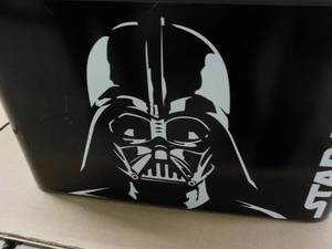 lot 38 image: Star Wars Storage Bin, Movie and Pa...