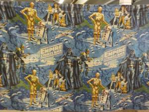 lot 54 image: 2 Star Wars Curtains 39 Length...