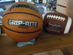 lot 112 image: New Franklin Basketball and Footbal...