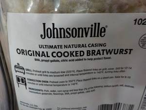 lot 165 image: 2 - 5lbs pkgs Johnsonville Original...