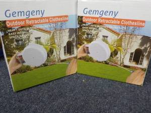 lot 182 image: Set of 2 Gemgeny Outdoor Retractabl...