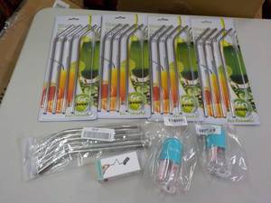 lot 196 image: Stainless Steel Straws and More...