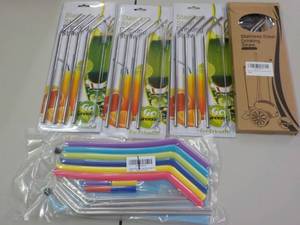 lot 197 image: Stainless Steel Straws and More...