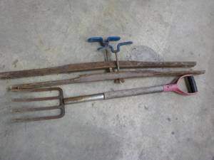 lot 232 image: Potato Fork and Tools...