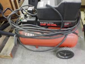 lot 236 image: Craftsman 5HP-20 gal Air Compressor...