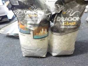 lot 245 image: 2 - 10 lb. Bags Dragon Glass...
