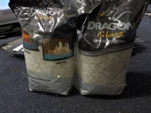 lot 246 image: 2 - 10 lb. Bags Dragon Glass...