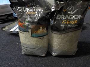lot 247 image: 2 Bags, 10 pounds each of Dragon Glass