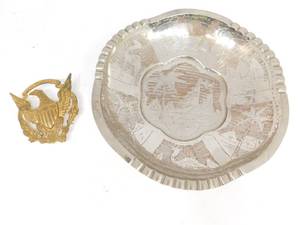 lot 29 image: Vintage Bowl with Pluribus Eagle