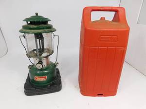 lot 33 image: Coleman Lantern and Gas Can
