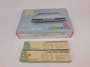 lot 52 image: CanoScan LiDE 60 with Laser Toner Cartridges