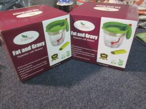 lot 1 image: 2 Fat & Gravy Separator with Strain...