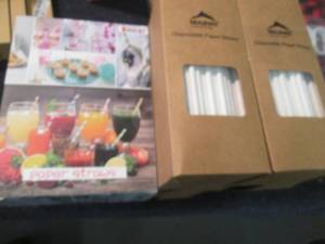 lot 24 image: 6 Boxes Paper Straws...