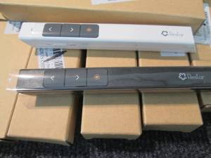 lot 26 image: 7 Black & White Laser Flip Pens...