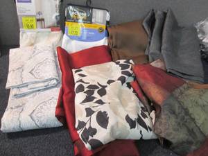 lot 38 image: 8 Assorted Curtain Panels...