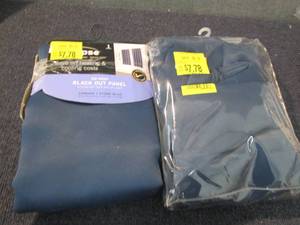 lot 77 image: 2 Navy Blackout Panels 42x54 inches...