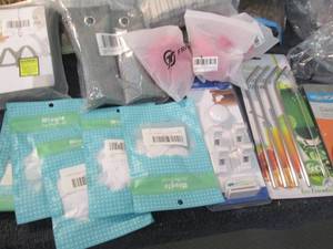 lot 90 image: 7 Christening Head Bands, Baby Proo...
