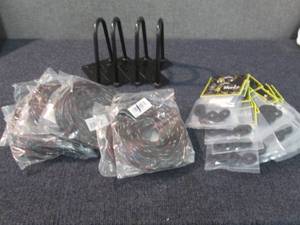 lot 114 image: 4 Metal U Brackets, Cable Sleeves, ...