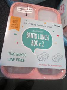 lot 124 image: Lunch Box Set of 2 Leakproof Lunch ...