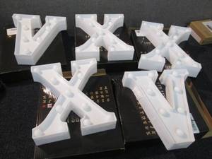 lot 141 image: X&V LED Lit Letters...