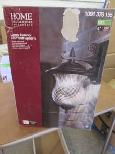 lot 154 image: HDC Large Exterior LED Wall Lantern...