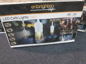 lot 160 image: 24-Bulb 48 ft. Vintage Cafe Integra...