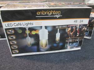 lot 161 image: 24-Bulb 48 ft. Vintage Cafe Integra...