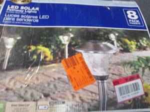 lot 163 image: Hampton Bay Solar Stainless Outdoor...