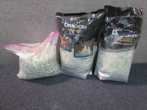 lot 177 image: 3 - 10 lb Bags Crystal Reflective F...