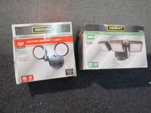 lot 184 image: 2 Defiant Motion Security Lights...