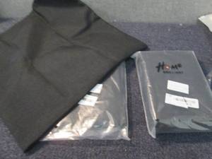 lot 201 image: 2-2pk Black Pillow Covers 20x20 inc...