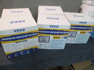lot 208 image: 5- 10 pc pk Veva Vacuum HEPA Filter...
