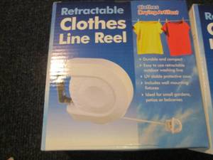 lot 209 image: 3 Retractable Clothes Line Reels...