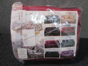 lot 239 image: Wine Red 3 Seater Sofa Cover...