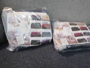 lot 243 image: 2 Navy Loveseat Covers...